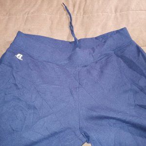 Russell Mens Athletic Quarter Pants Large Blue XL